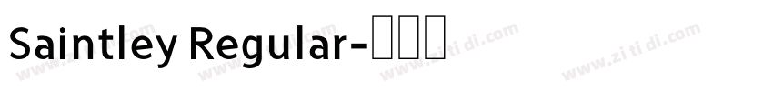 Saintley Regular字体转换